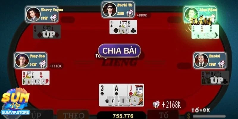 Biết khi nào tố và khi nào bỏ bài trong Liêng tối ưu